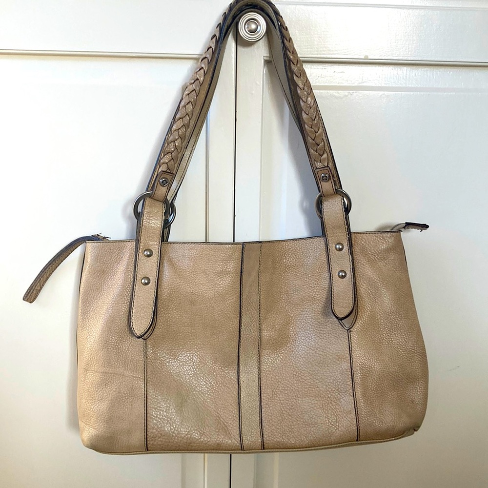 Kenneth Cole Tan Leather Hobo Bag